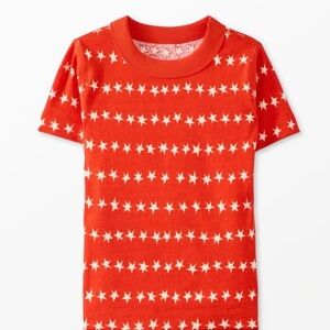 Hanna Andersson HannaJams Red Stars And Stripes Top Only NWOT Size 12 Boy Girl